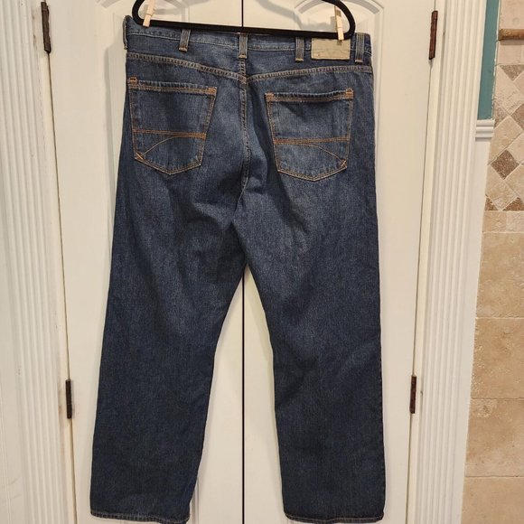 Y2K 2009 Tommy Hilfiger Jeans Men’s Size 38X30 Canvas Logo  Boot Cut  Blue Denim - Picture 8 of 10